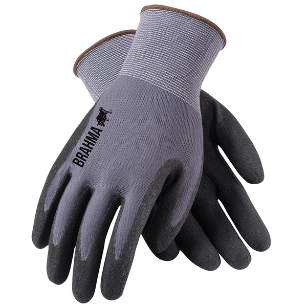 Safety Works X-Large Gray Brahma Seamless Micro-Foam Glove, Nitrile Coated WA9184A